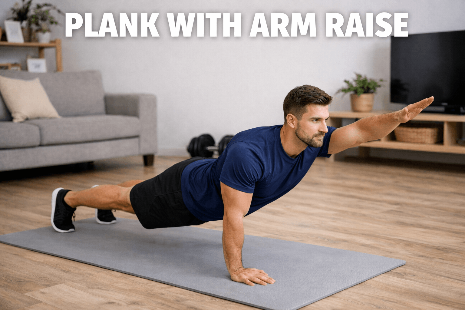 Plank with Arm Raise